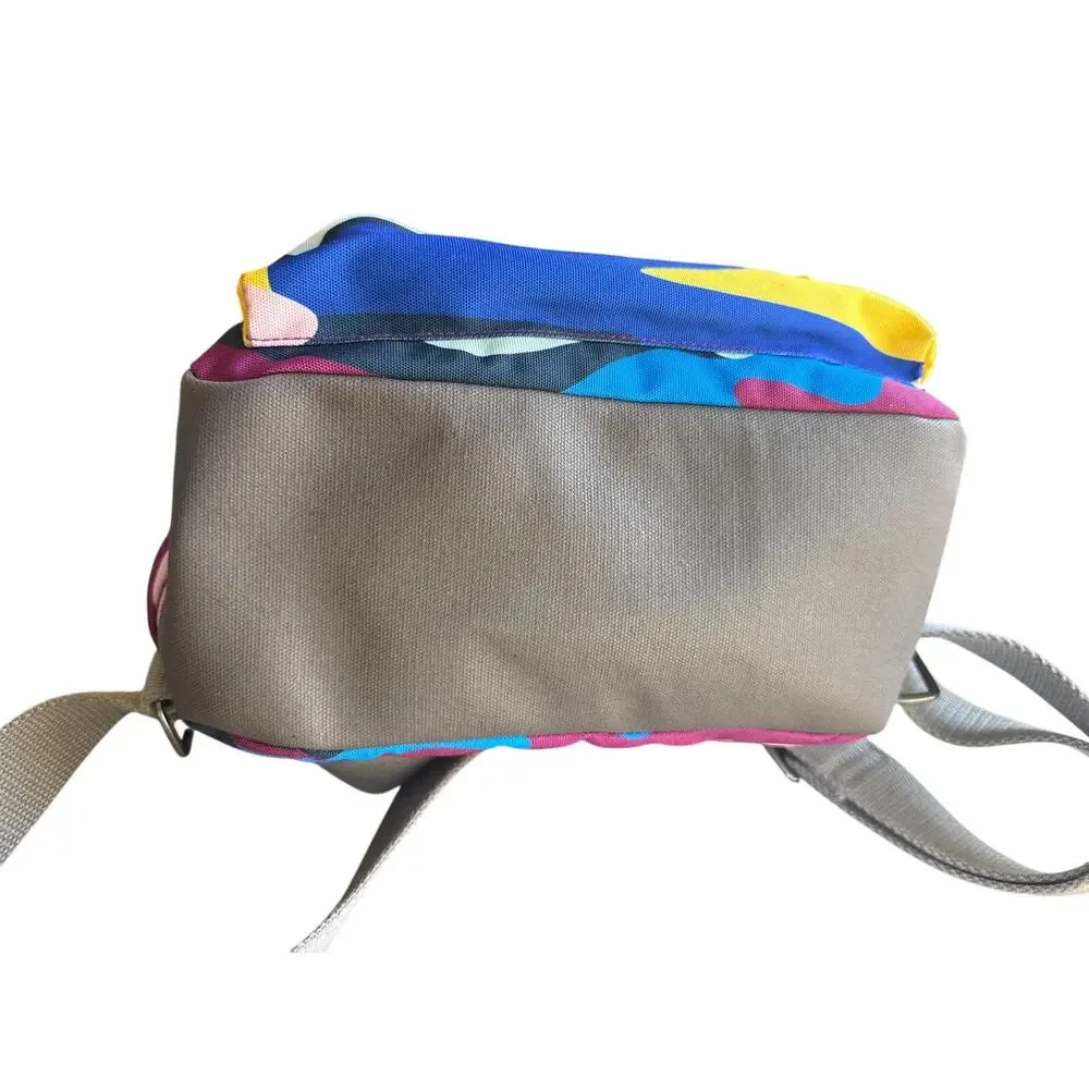 ORI London Bag Co Bantry B Bold Camo Recycled Canvas Backpack Work School Bright